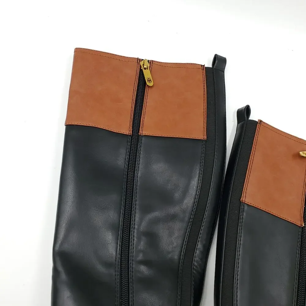 Tommy Hilfiger Ilia 4 Riding Boots Logo Women's Size 6